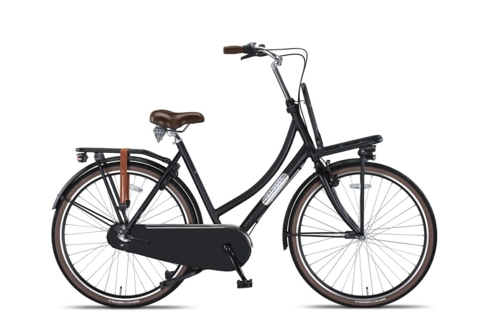 Bicicleta de transporte Altec Vintage de 28 pulgadas N-3 negro mate 61 cm