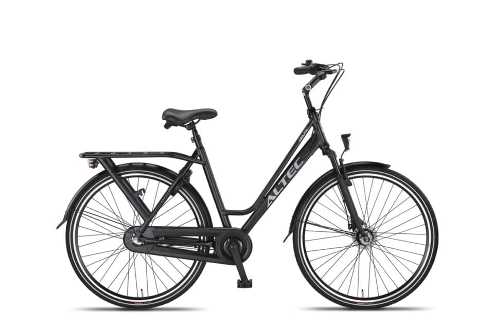 Altec Delta + Plus 28 დიუმიანი ქალის ველოსიპედი N-3 50 სმ მქრქალი შავი