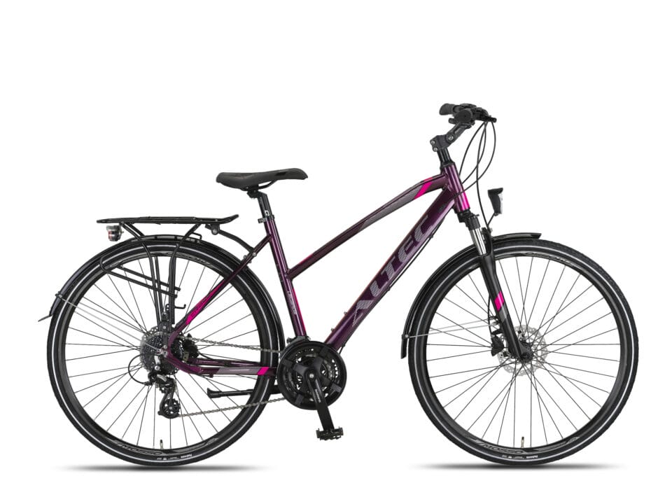 Женский велосипед Altec Legarda (CT) LSM 28 дюймов HYD 24 Gear. Фиолетовый/Розовый*