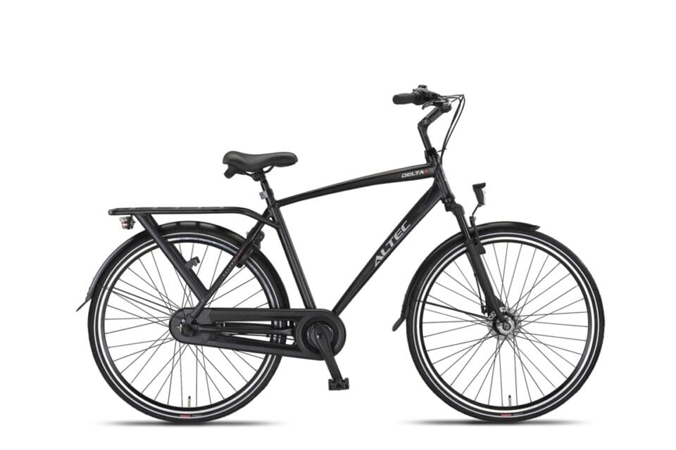 Bicicleta masculina Altec Delta + Plus de 28 polzades N-3 54 cm negre mat