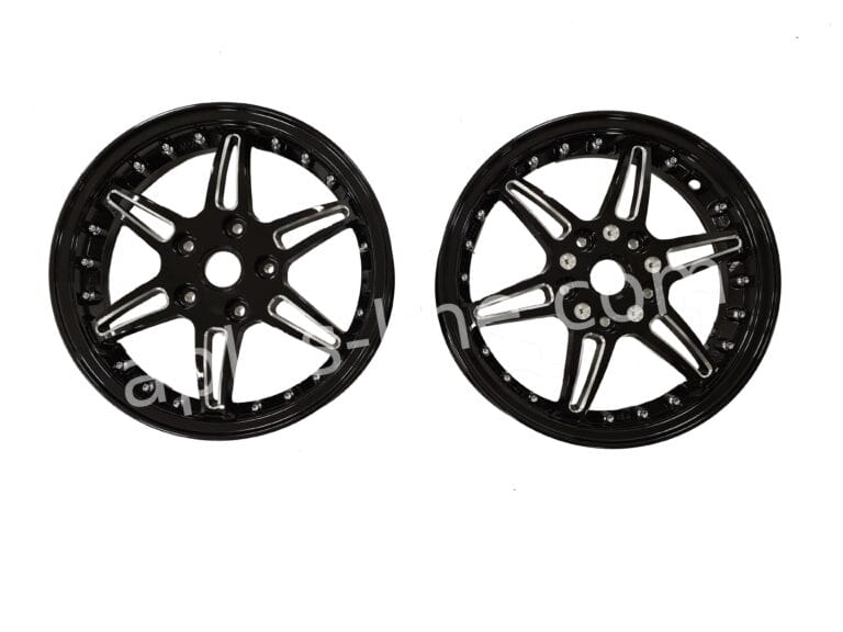 VELGEN SET 12'' APLUS (VOOR + ACHTER) PASSEND OP VESPA GTS SHINY BLACK EDITION - SPORT