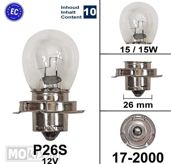 17-2000 LAMP P26S 12V 15W CE FLOSSER (10)