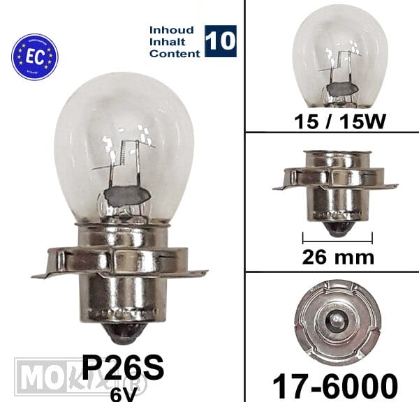 17-6000 LAMP P26S  6V 15W S3 FLOSSER (10)