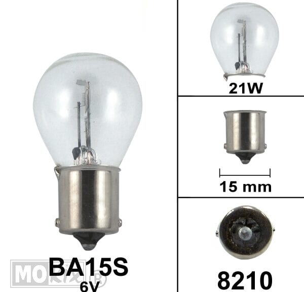 8210 LAMP BA15S  6V 21W (1)
