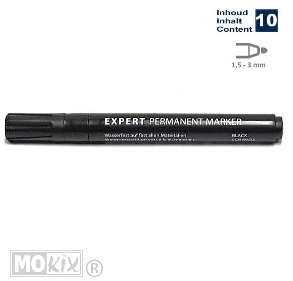 8411010 PERMANENT MARKEER STIFT 1.5-3mm ZWART (10)