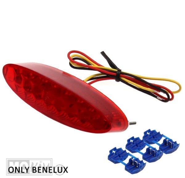 88582 ACHTERLICHT UNI OVAAL LED CE ROOD (benelux only)