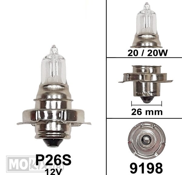 9198 LAMP P26S 12V 20W HALOGEEN (1)