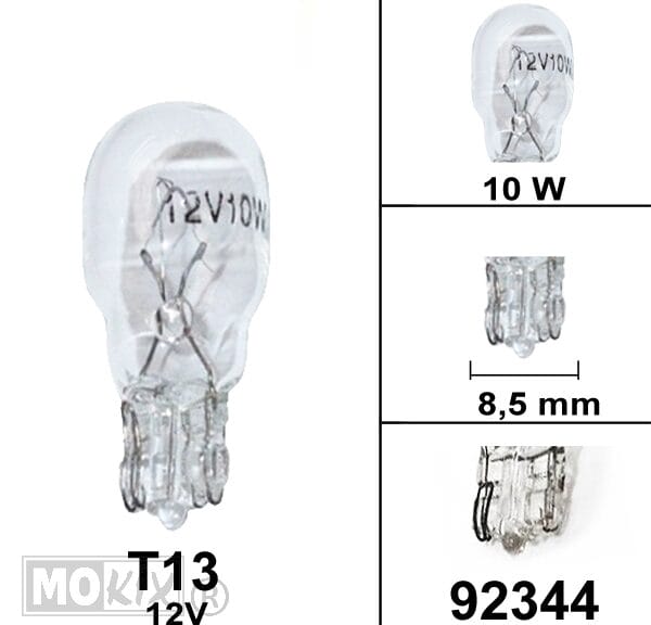 92344 LAMP T13 12V 10W (1)