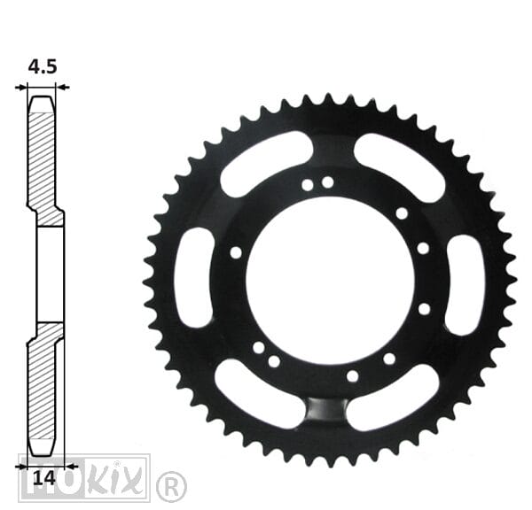 92636 ACHTERTANDWIEL PEUGEOT 98mm D14 10gats 48tands