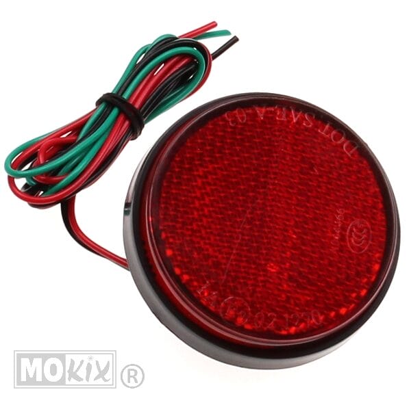 93202 REFLECTOR ROND 58mm ROOD LED LAMP CE (1)