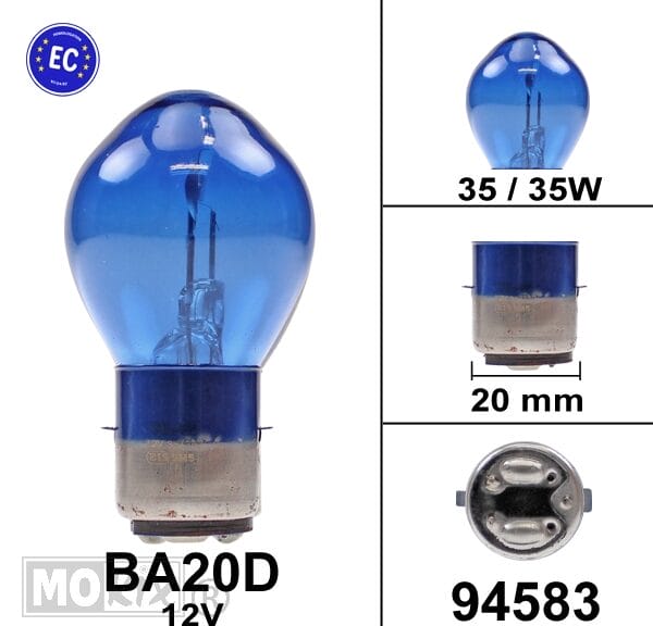 94583 LAMP BA20D 12V 35/35W SUPER WHITE (blauw) CE (1)