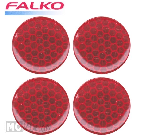 980695RED REFLECTIE STICKER 3D ROND 30mm ROOD (4)