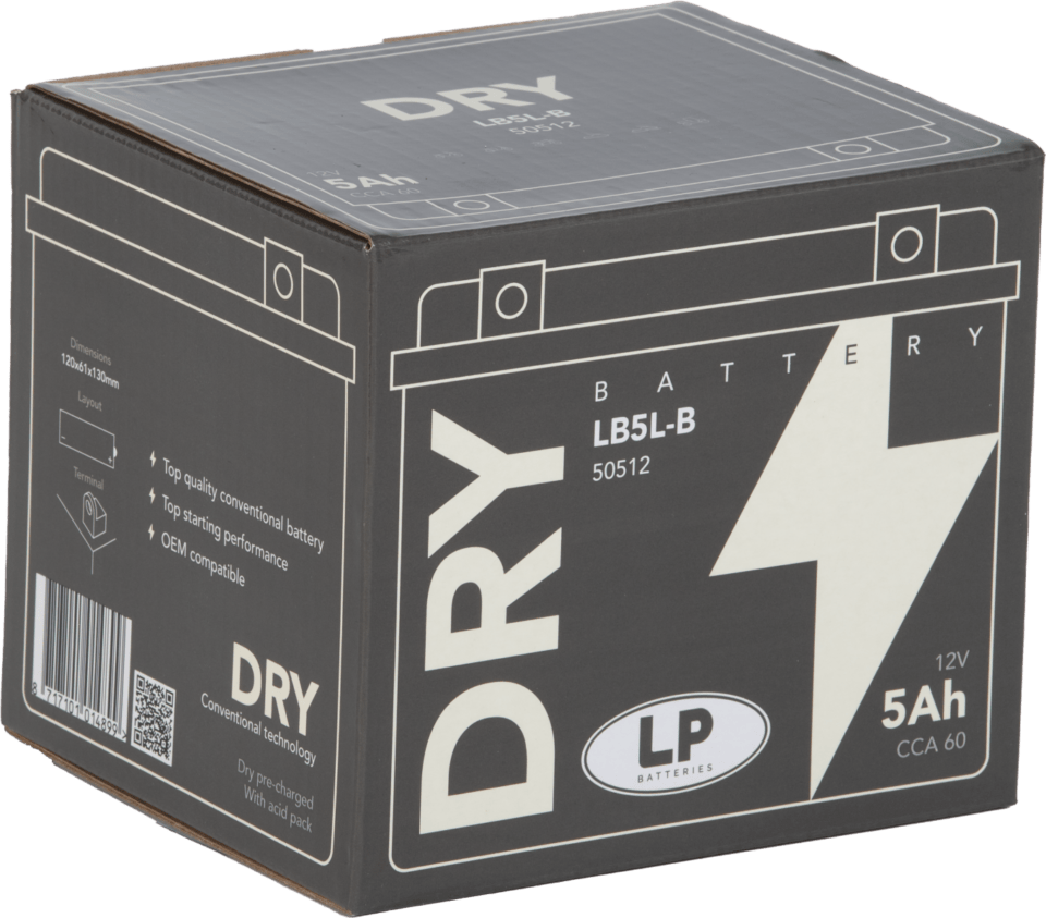 Accu Landport YB5L-B DRY (12V/5A) - Afbeelding 5