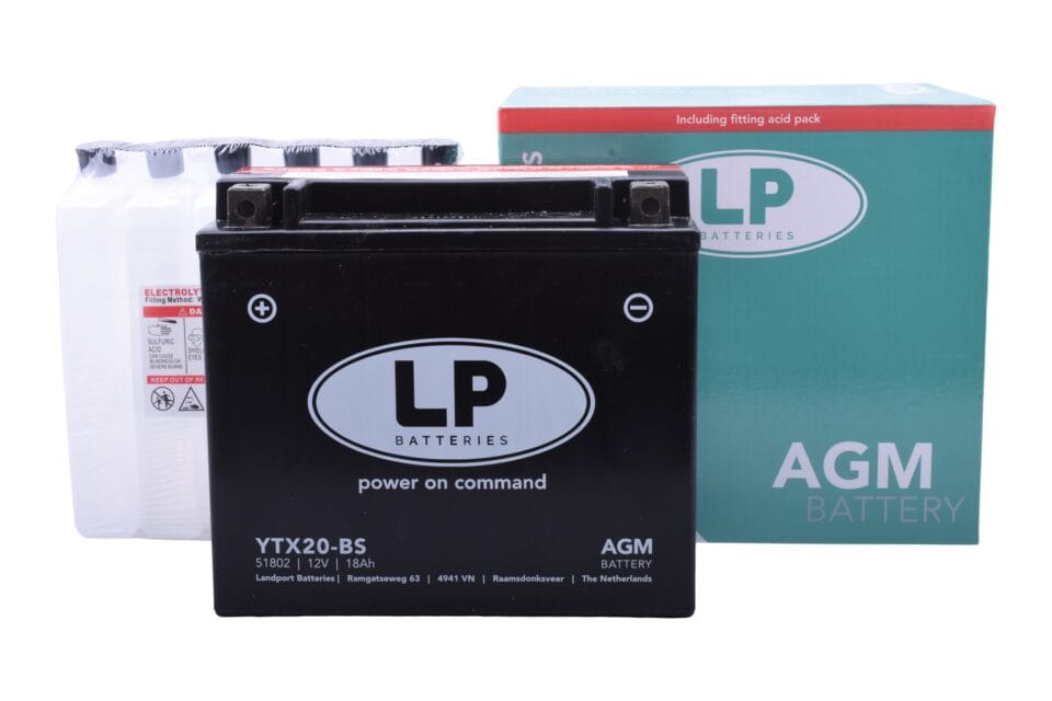 Accu Landport YTX20-BS (12V/18A) - Afbeelding 2