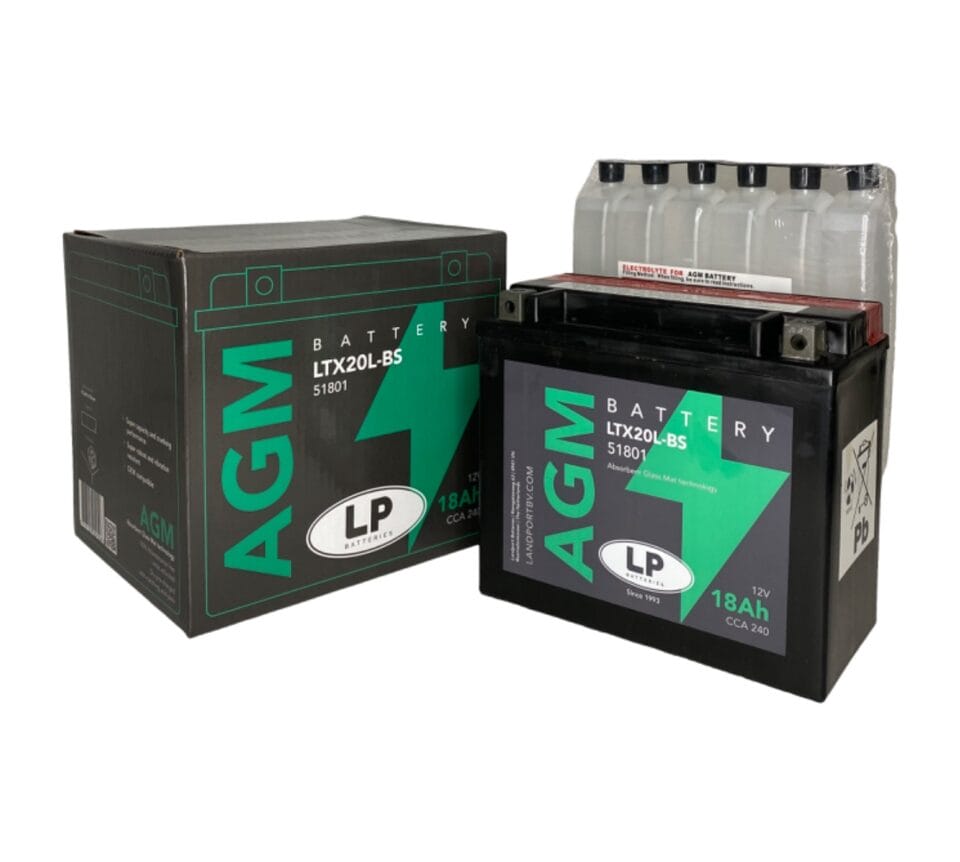 Accu Landport YTX20L-BS ( 12V/18A ) - Afbeelding 2