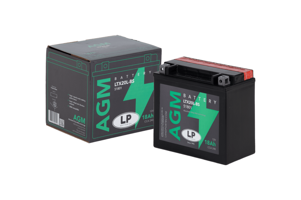 Accu Landport YTX20L-BS ( 12V/18A ) - Afbeelding 3