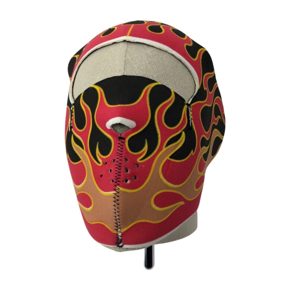 UNIVERSEEL Foam masker flames winddicht en zeer warm - Neopreen - 18 CM x 21 CM Moped bandana / masker