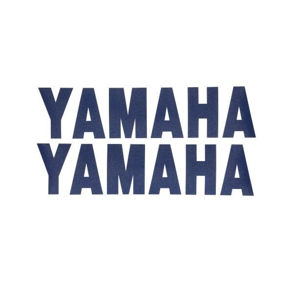 sticker woord [yamaha] onderspoiler blauw 2-delig past op aerox 980587.blu