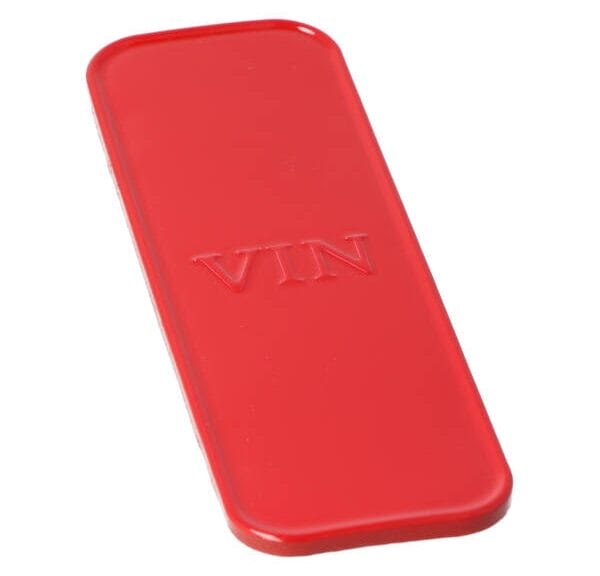framenummerklepje rood past op vx50