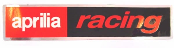 sticker woord [apr racing] aprilia 46x220mm rood/zwart falko 980675