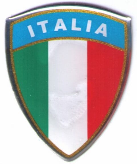 sticker univ vlag italie groot 3d per stuk