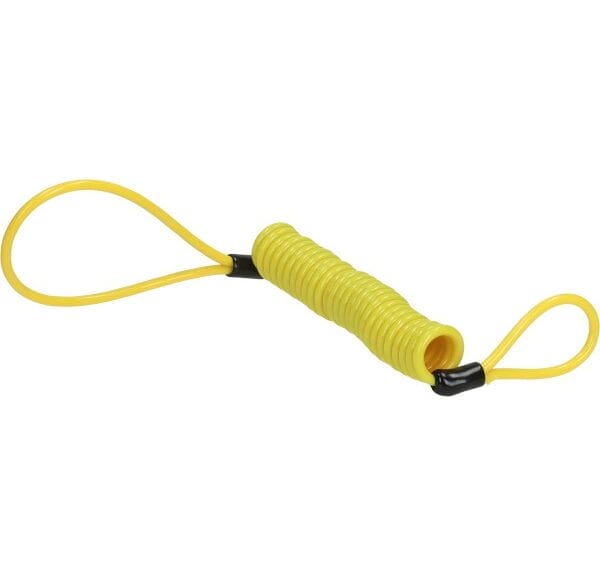 koord schijfrem slot (reminder kabel) univ geel luma