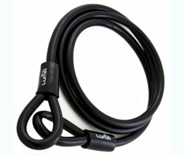 slot kabel loop 1.8m zwart luma