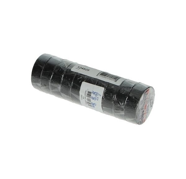 isolatietape pvc 19mm zwart per 10 rollen