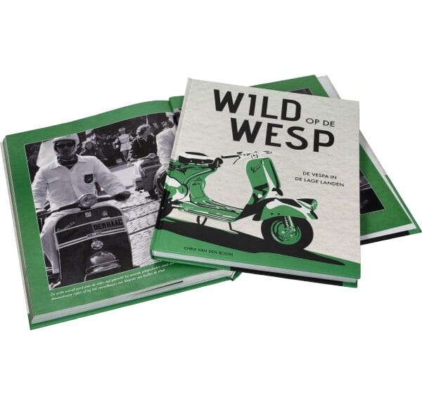 accessoire boek historie Vespa in NL Wild op de Wesp vespa