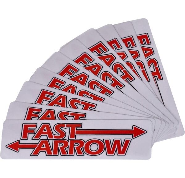 sticker Fast Arrow (100x30mm) 10 stuks