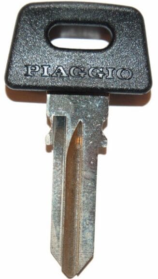 sleutel Piaggio origineel contactslot blind (kort) past op zip fr rst