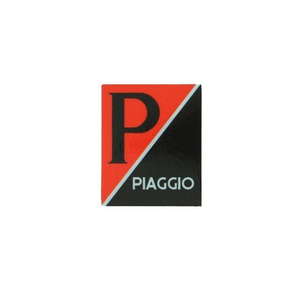 sticker logo voorscherm zwart/rood past op lx