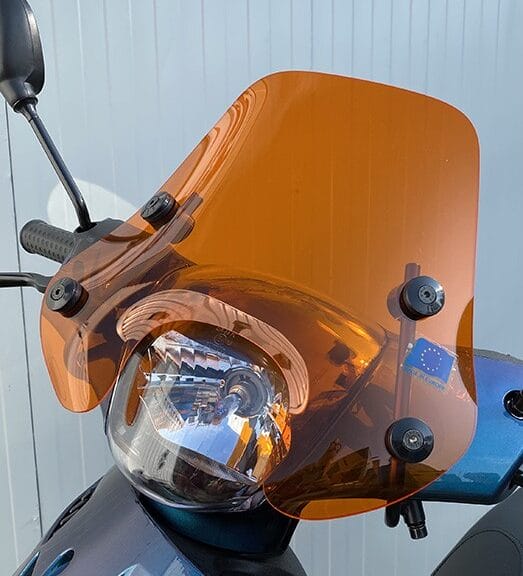 windscherm + bev. set laag (Made in EU) fluor orange zip2000 30cm