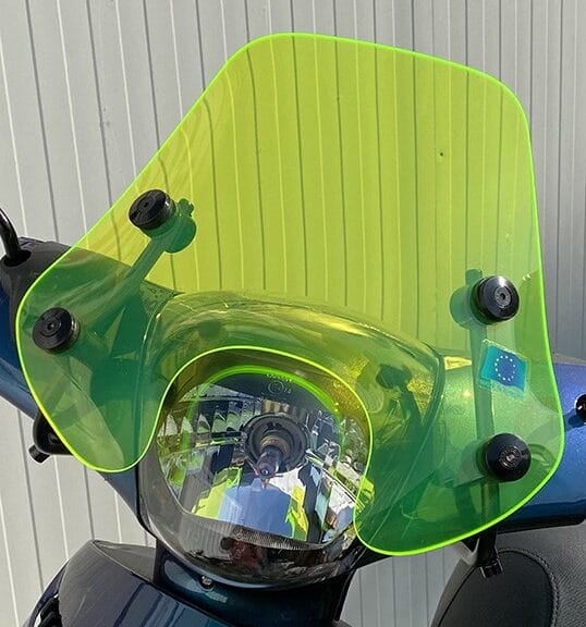 windscherm + bev. set laag (Made in EU) fluor groen zip2000 30cm
