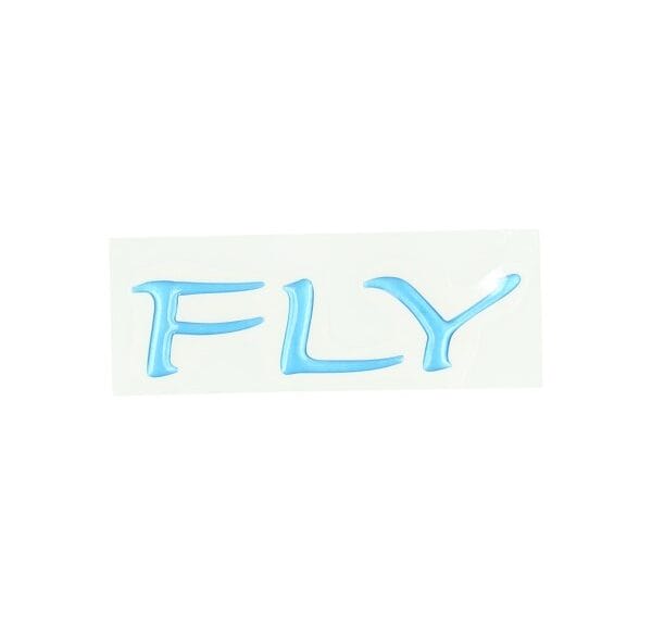 sticker Piaggio origineel zijscherm links/rechts 3d blauw past op fly 622275