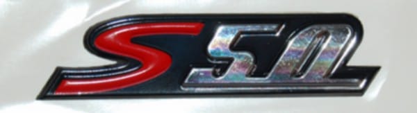 sticker Piaggio origineel woord [s50] rechtsachter past op vespa S 656229
