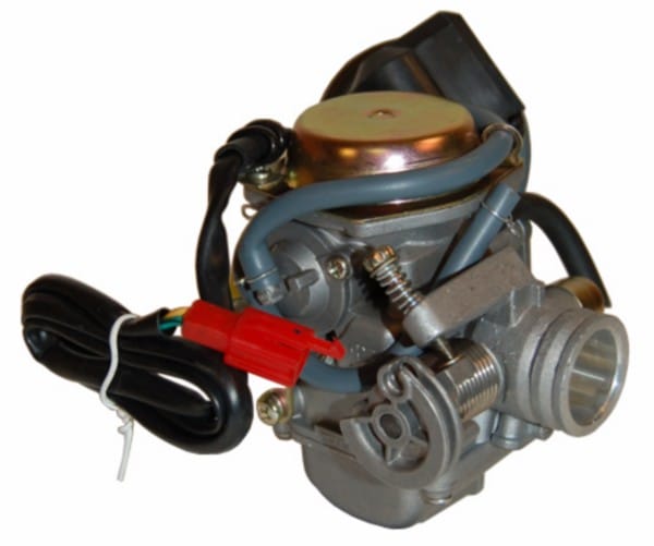carburateur + electr. choke (o.a.125cc) china4t/sco gy6/sco kym4t/univ4t 24mm DMP