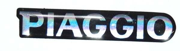 sticker Piaggio origineel woord [piaggio] voorscherm boven achter past op zip2000 620944