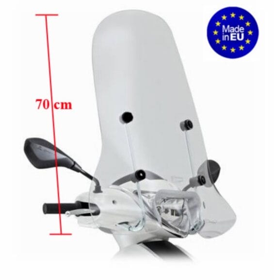 windscherm + bev. set (made in EU) hoog mod. orig fly new 2012 helder