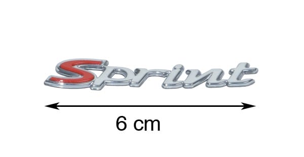 sticker Piaggio origineel woord [sprint] voorscherm 1b001263