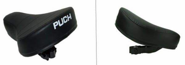 zadel met opdruk plat (made in EU) maxi/puch zwart