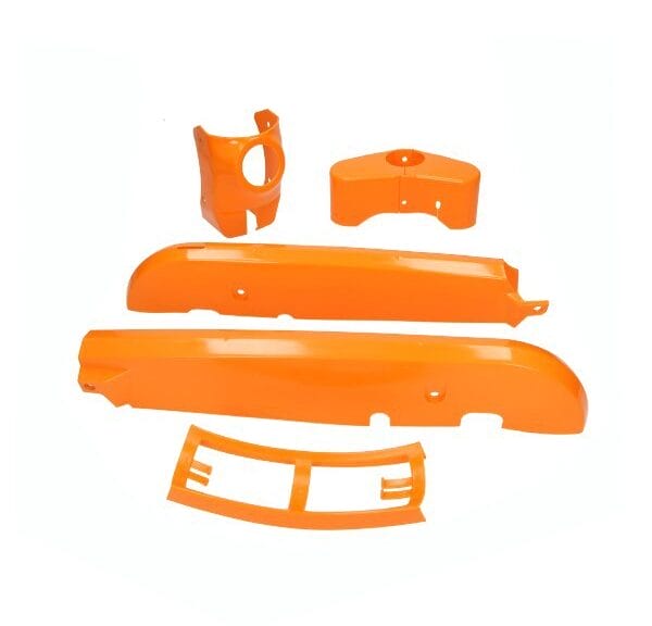 plaatwerkset oranje 4-delig past op kreidler