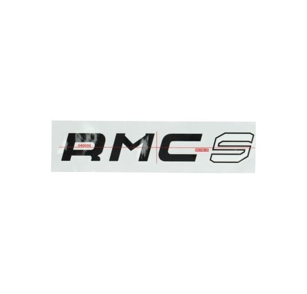 sticker RMC-S zwart/wit past op kreidler