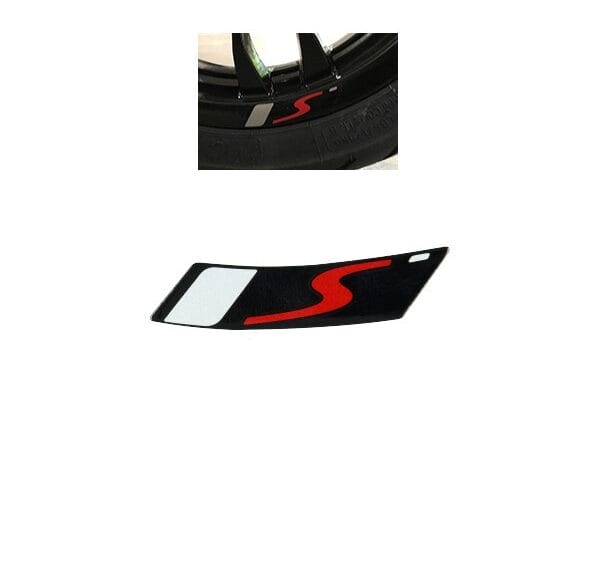 sticker Piaggio origineel wiel 2020 piaggio zwart past op gts alle mod.
