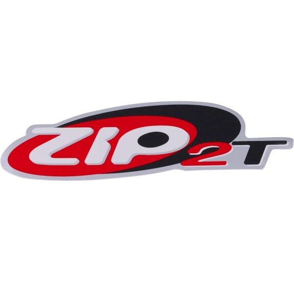 sticker Piaggio origineel zijscherm zwart/rood past op zip2t 672322