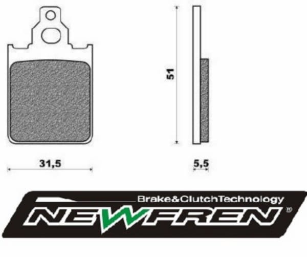 remblokset newfren cnc remklauw Piaggio zip 2000 voor past op px 125cc